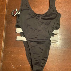 Hot Miami Styles Black One piece Swimsuit (Small)